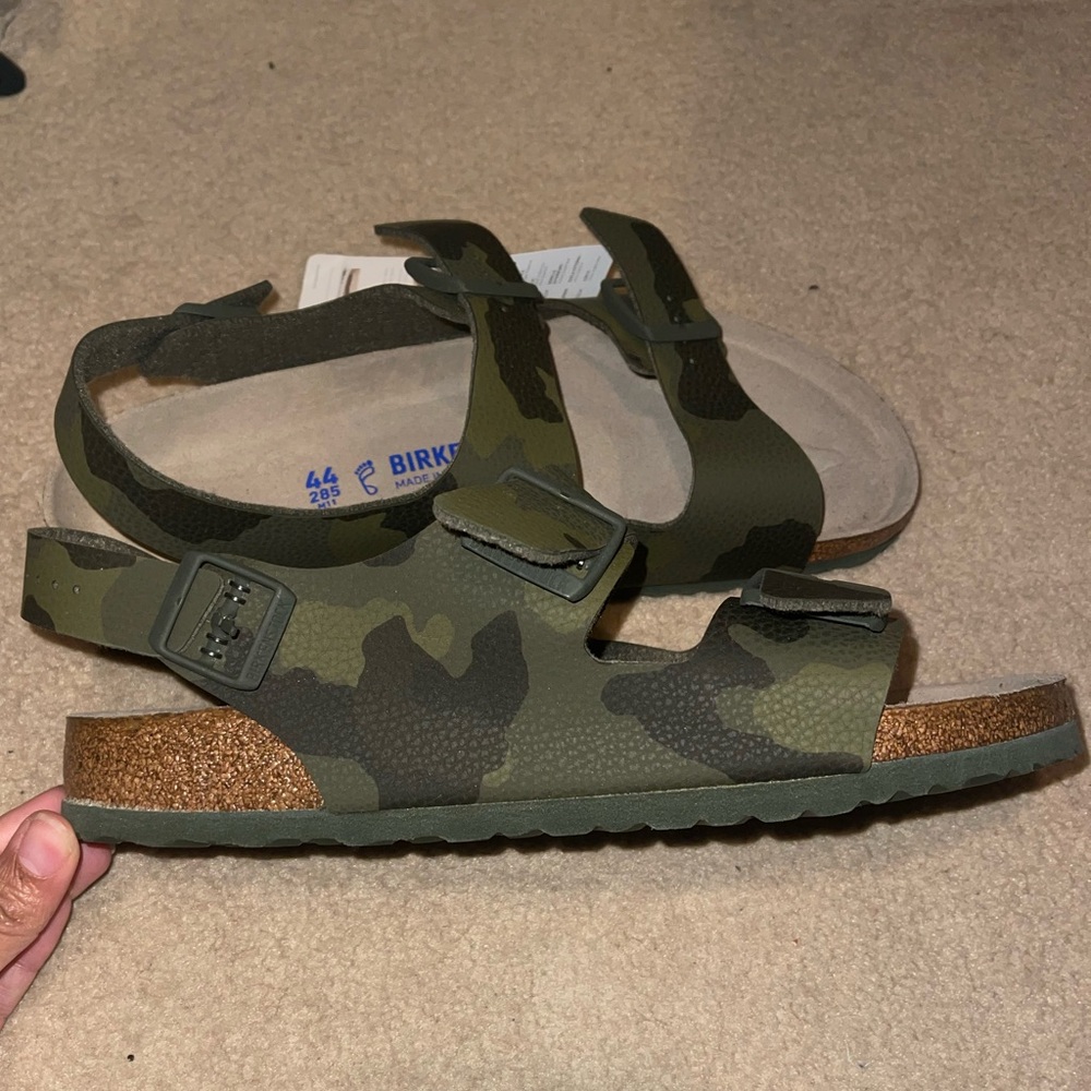 Birkenstock Milano Desert Soil Camo Green Sandals - Picture 3 of 6